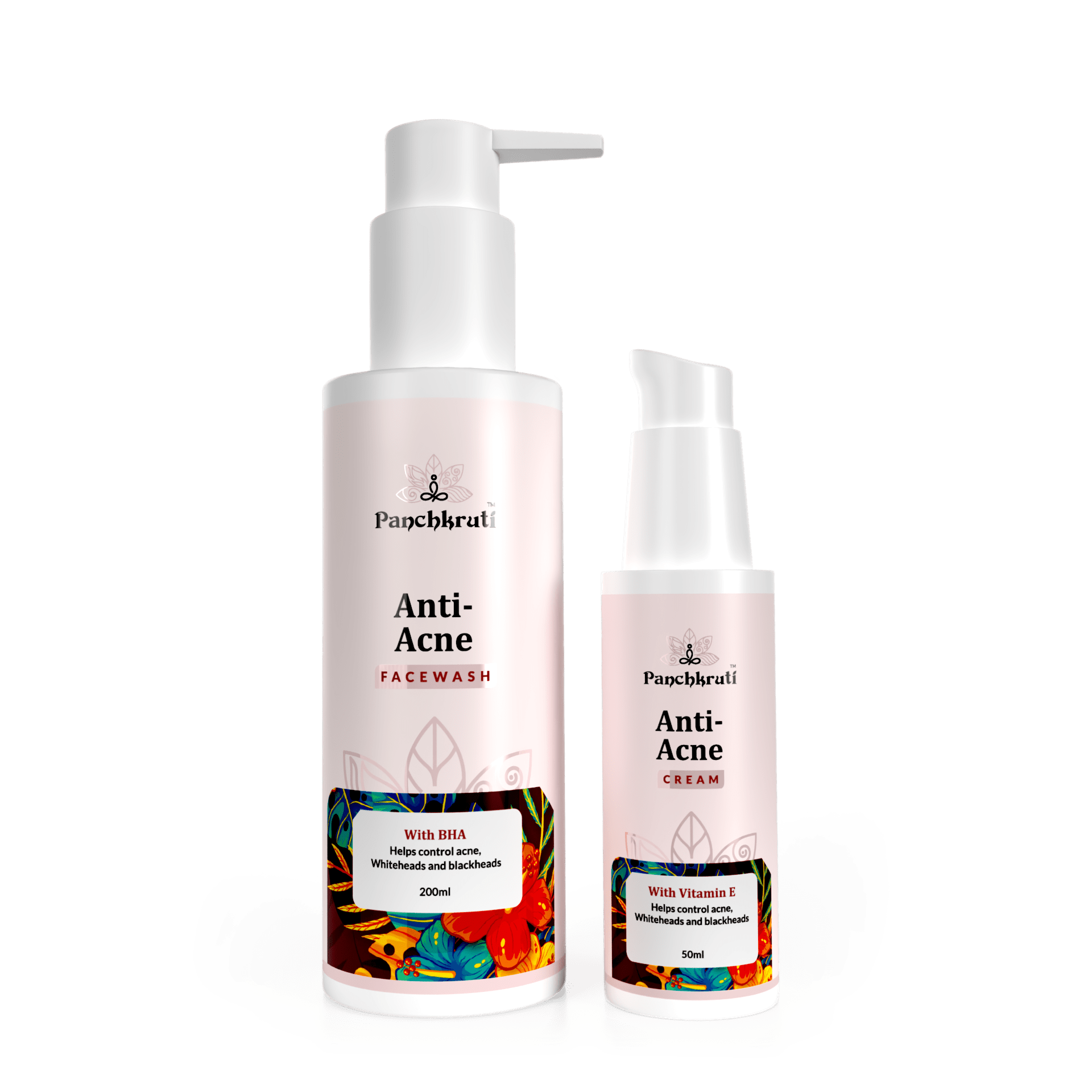 Anti Acne Combo Face Wash & Cream Combo With BHA, Vitamin E