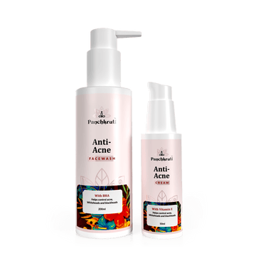 Anti Acne Combo Face Wash & Cream Combo With BHA, Vitamin E