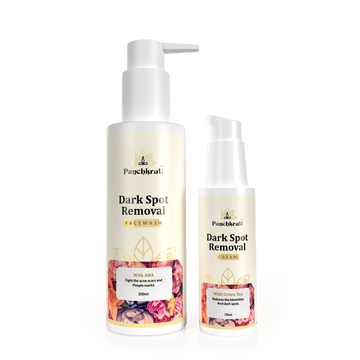 Dark Spot Removal Face Wash & Cream Combo With AHA, Green Tea